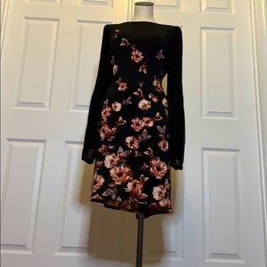WHBM floral chiffon dress